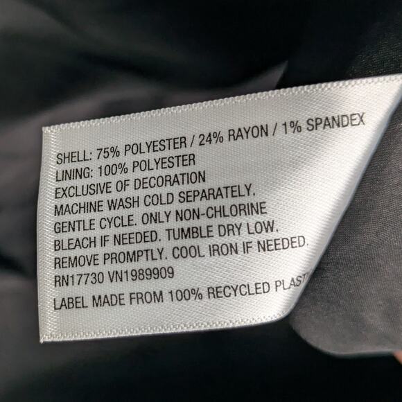 Future Collective Kahlana Barfield Brown Black Belted Blazer Women M Satin Trim - Picture 4 of 4